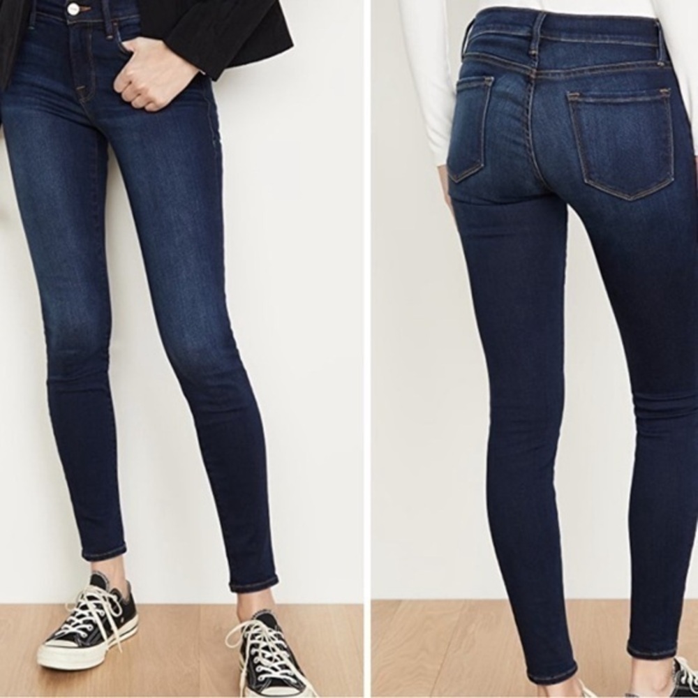 Frame Le Skinny de Jeanne Skinny Jeans Size 31 NWT Wellington Wash